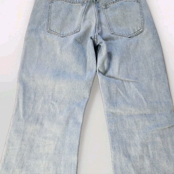Celine Light Blue Wide Leg Distressed Jeans - Picture 13 of 16